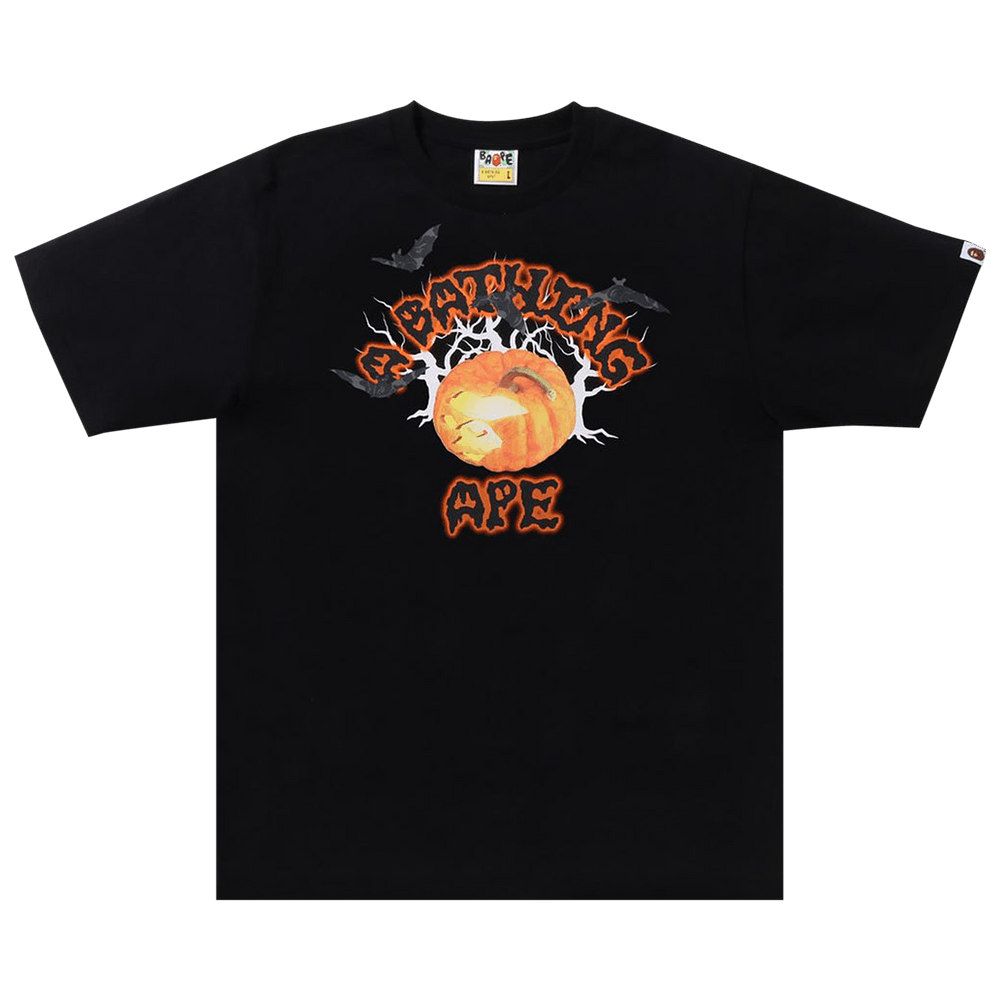 BAPE Halloween Jack O' Lantern College Tee 'Black'