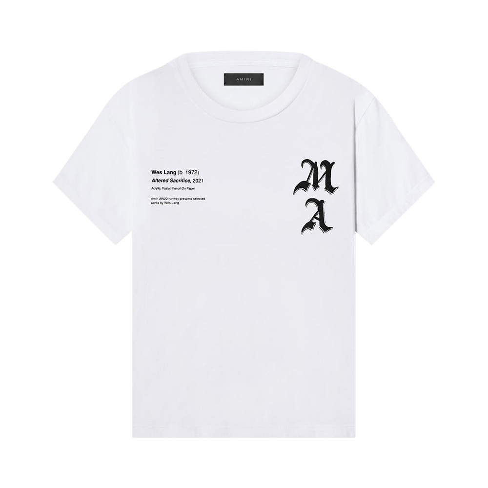 Amiri x Wes Lang Checker Skull Tee 'White'