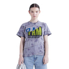 Perks And Mini Floating Spiral Upcyle Tee 'Grey Dapple Wash'
