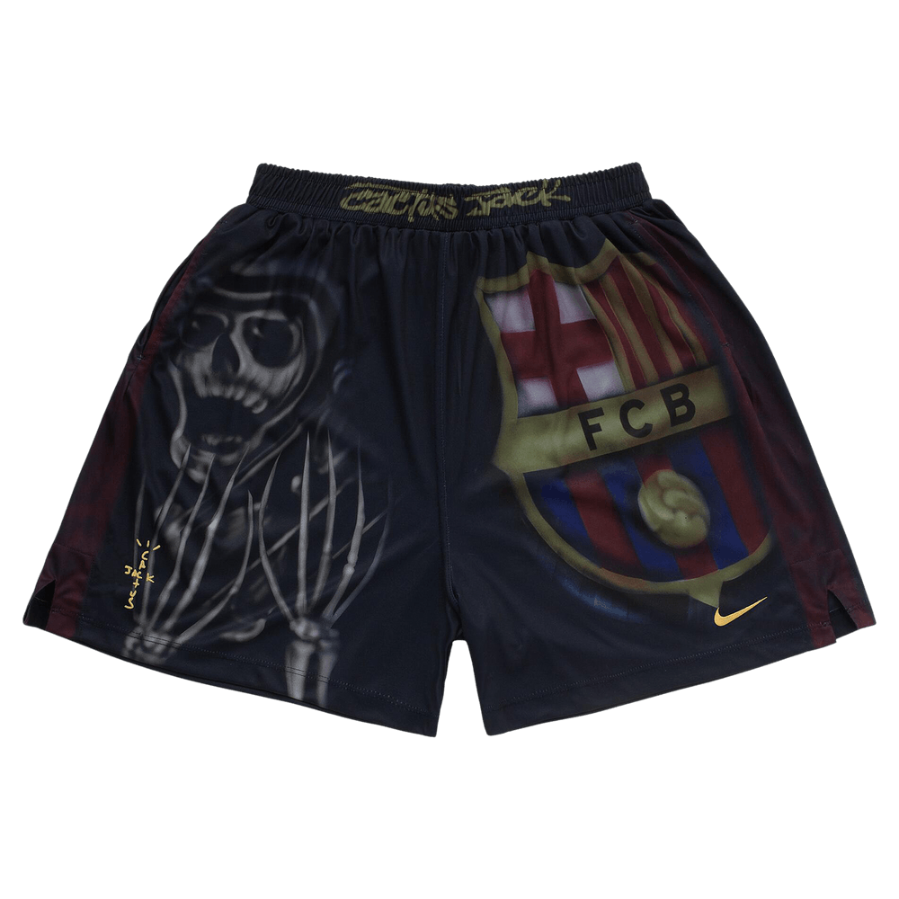 Nike FC Barcelona x Cactus Jack Skeleton Home Shorts 'Black'