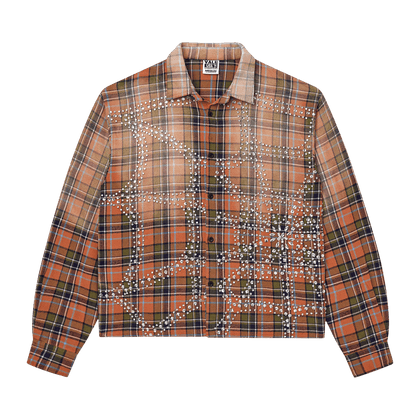 Vale Forever Pumpkin Patch Flannel 'Orange/Green'