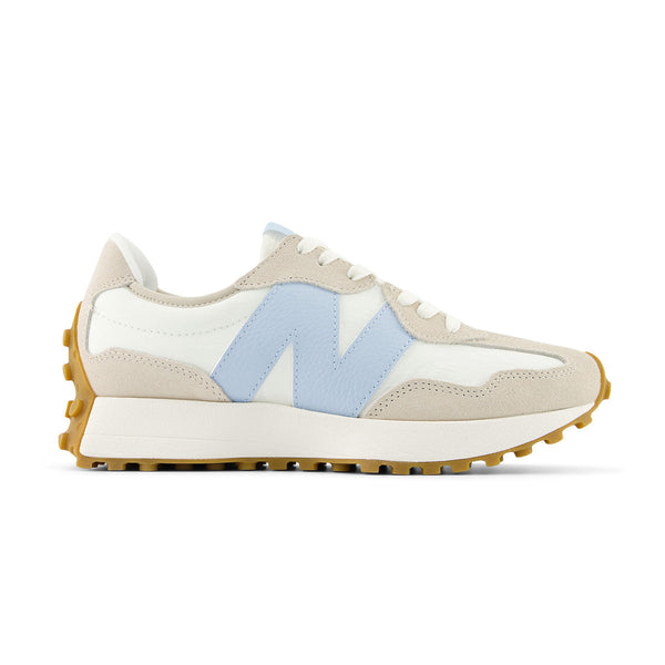 New Balance Wmns 327 Sea Salt Light Chrome Blue - Side View