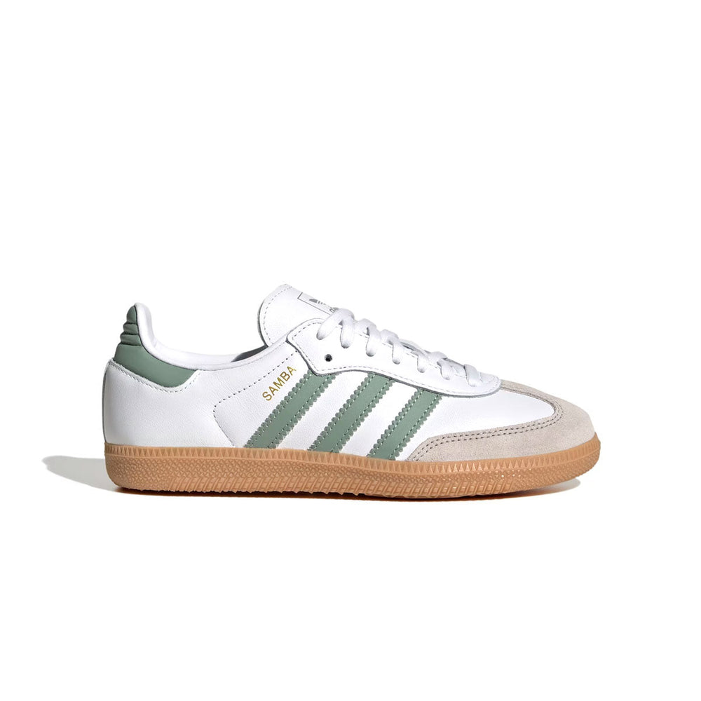 adidas Originals Kids Samba OG 'Cloud White Silver Green'