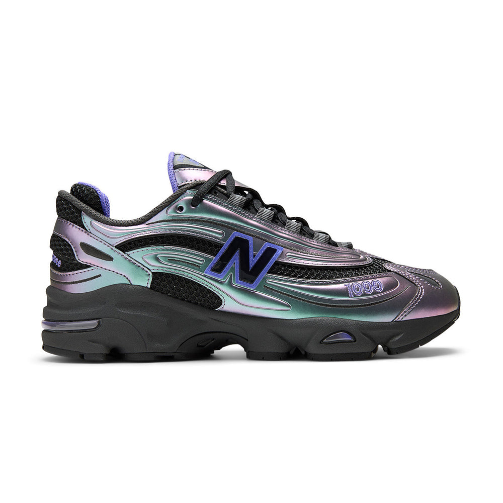 New Balance M1000 Faded Black Electric Indigo lateral view