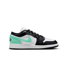 Kids Air Jordan 1 Low White Green Glow - side view