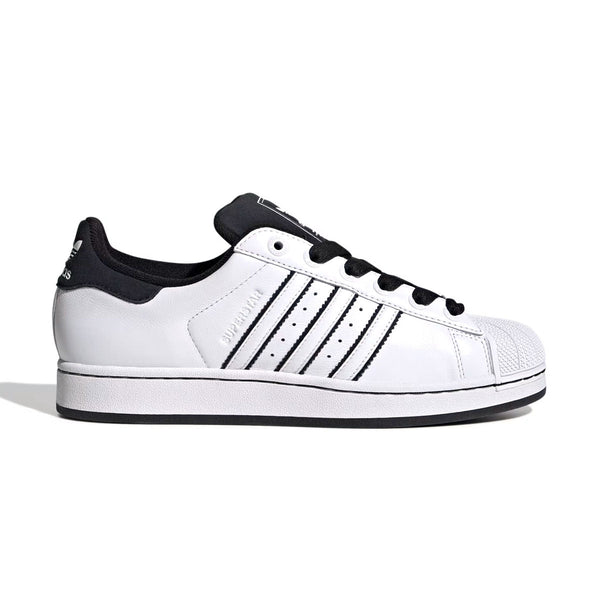 Adidas Superstar II White White Black - Side View
