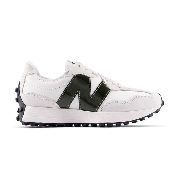 New Balance 327 Sea Salt Dark Olivine - Side View