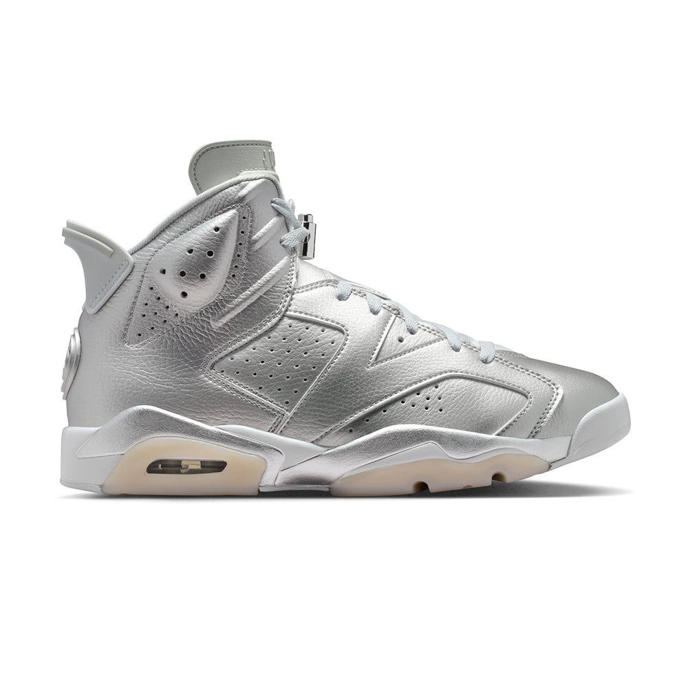 PSG x Air Jordan 6 Retro Metallic Silver lateral view