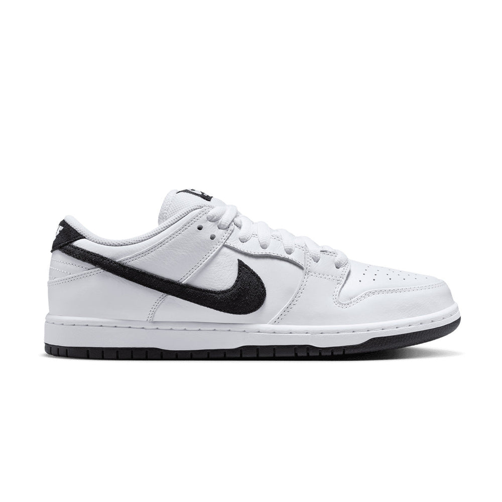 SB Dunk Low Pro White Black - side view