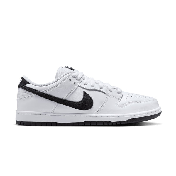 SB Dunk Low Pro White Black - side view
