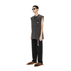 Song For The Mute "Blue Stem" Sleeveless Tee 'Washed Black'