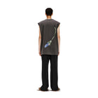 Song For The Mute "Blue Stem" Sleeveless Tee 'Washed Black'