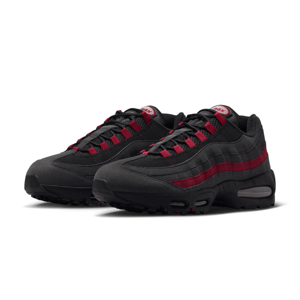 Nike Air Max 95 Big Bubble Black Team Crimson Wolf Grey medial view