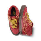 Vans Knu Mid Skool Year of the Dragon Dark Red - Angled View