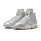 PSG x Air Jordan 6 Retro Metallic Silver medial view