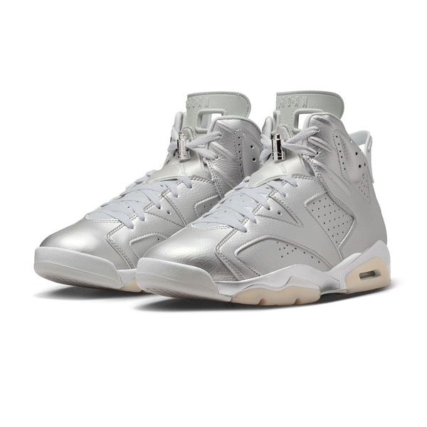 PSG x Air Jordan 6 Retro Metallic Silver medial view