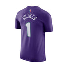 Nike NBA Devin Booker Phoenix Suns Essential City Edition Tee Field Purple - Back View