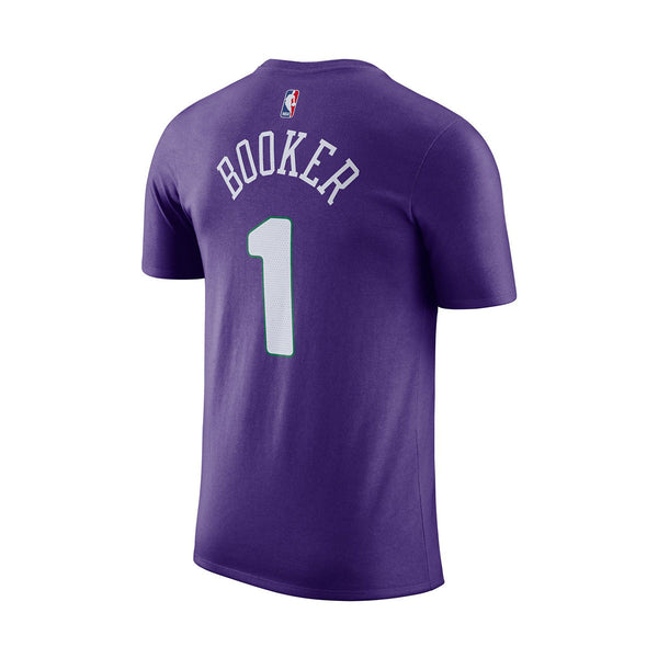 Nike NBA Devin Booker Phoenix Suns Essential City Edition Tee Field Purple - Back View