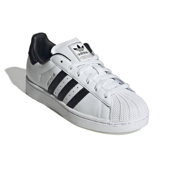 Adidas Wmns Superstar II White Black Pony - Angled View