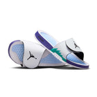 Jordan Brand Hydro V Retro White New Emerald - Angled View