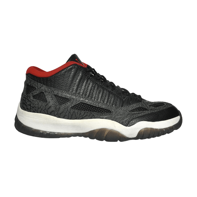 Air Jordan 11 Retro Low IE 'Black Charcoal Red' 2003