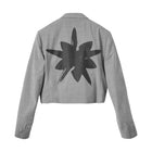 MSFTSrep Mystery School Uniform Black Flower Cropped Blazer 'Grey'