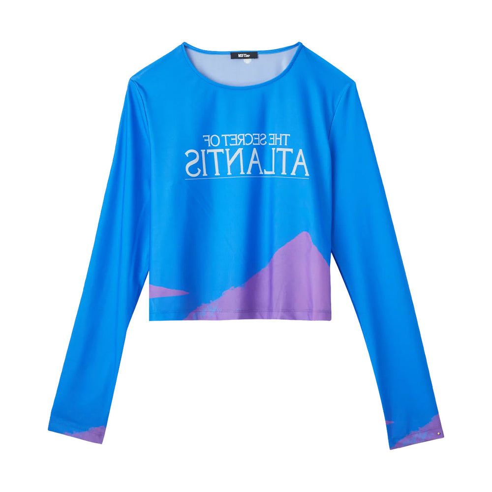 MSFTSrep Wmns The Secret Of Atlantis L/S Tee 'Blue'