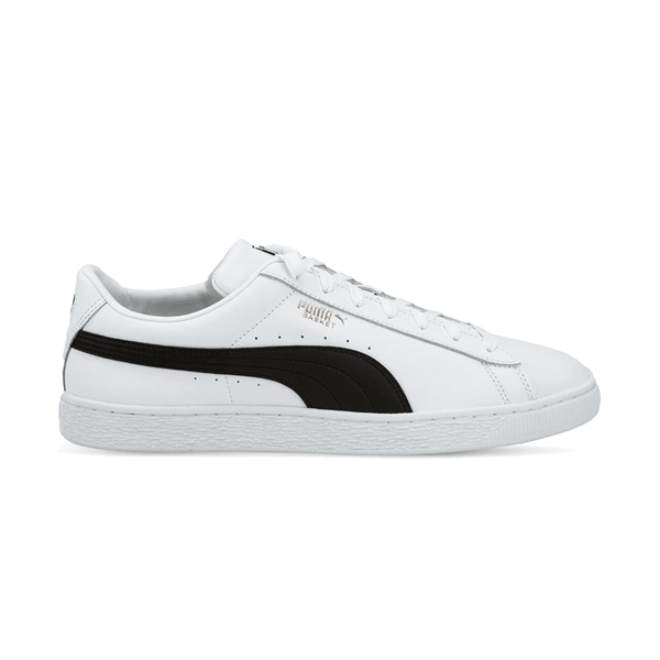 Puma Basket Classic XXI White Black - Side View
