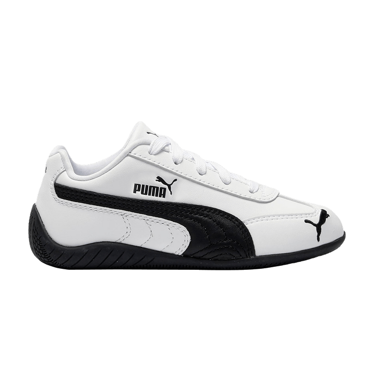 Puma Speedcat Leather Little Kid 'White Black'