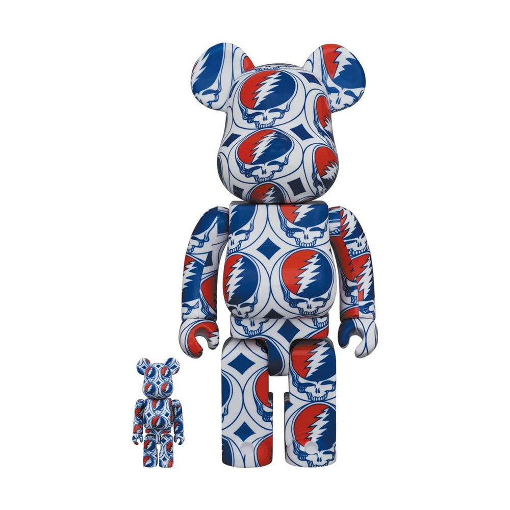 Medicom Toy + Grateful Dead Be@rbrick 100% + 400% 'Steal Your Face'