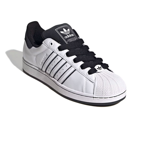 Adidas Superstar II White White Black - Angled View