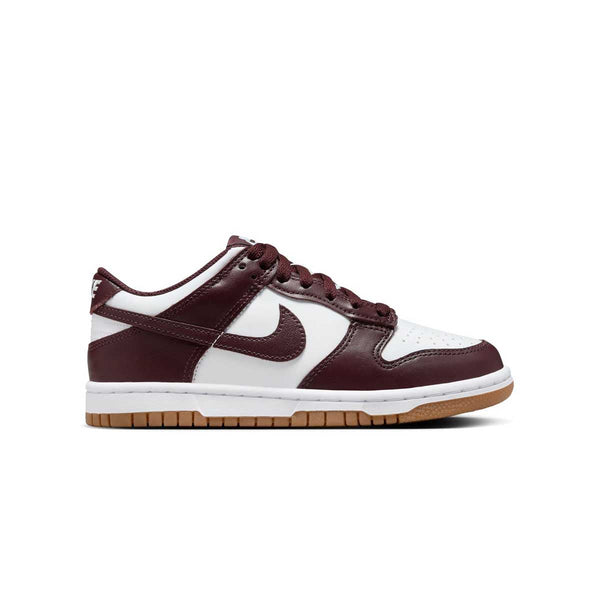 Kids Dunk Low Burgundy Crush - side view