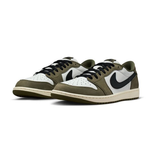 Air Jordan 1 Retro Low OG Medium Olive Summit White - profile