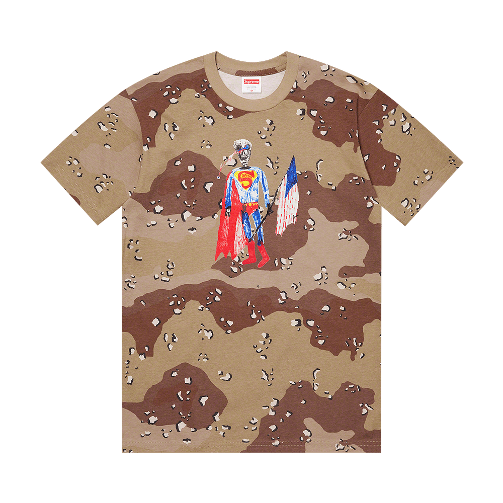 Supreme Skeleton Tee 'Chocolate Chip Camo'
