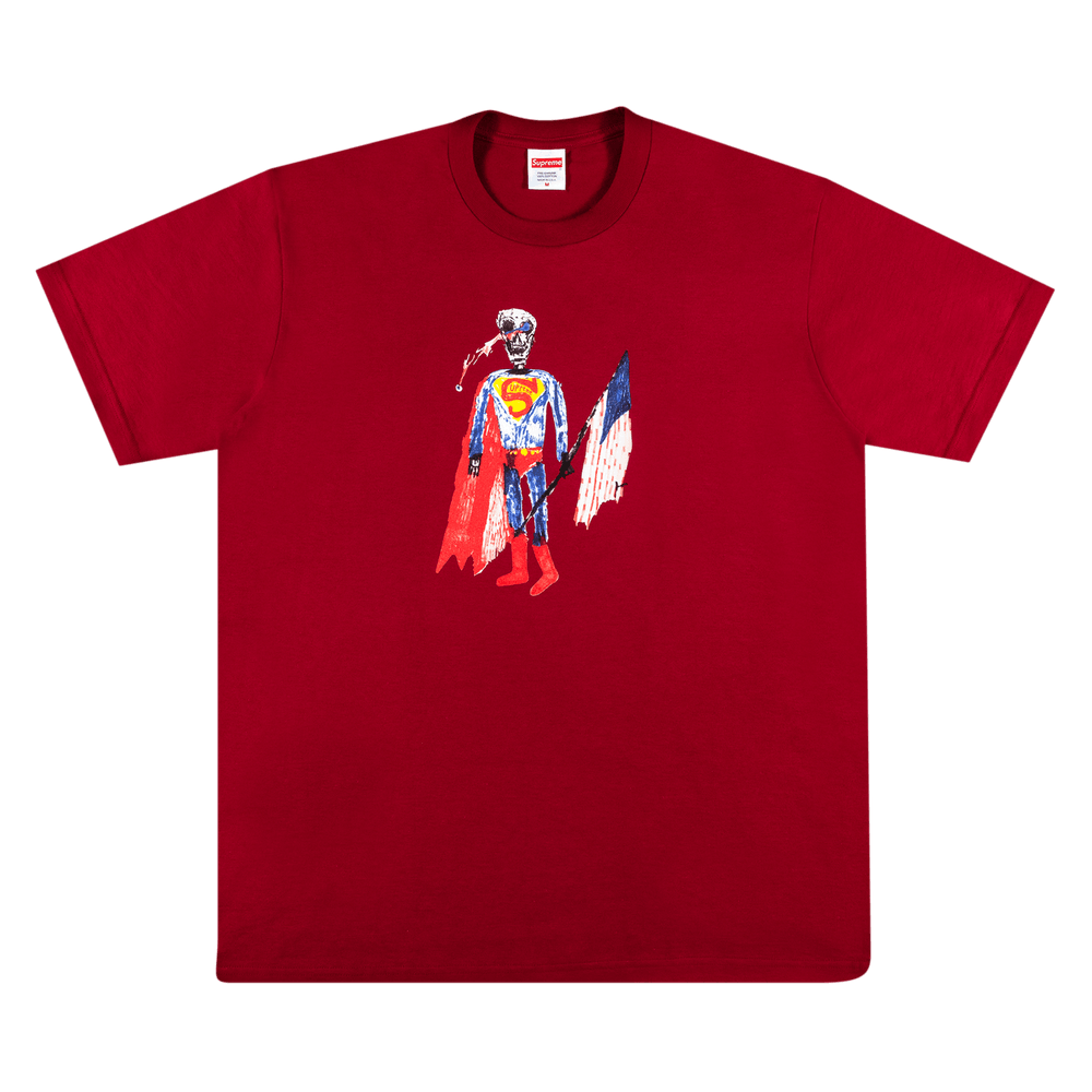 Supreme Skeleton Tee 'Cardinal'