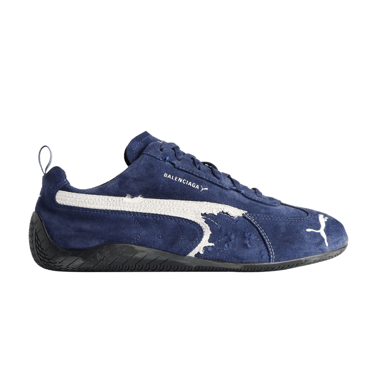 Balenciaga x Speedcat Suede 'Navy White'