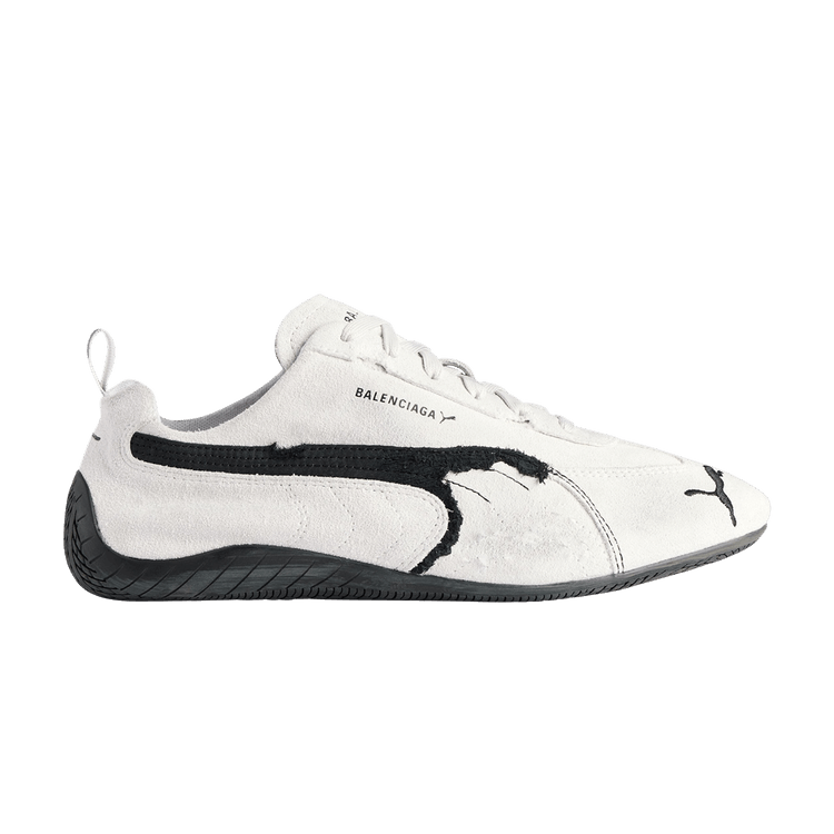 Balenciaga x Speedcat Suede 'White Black'