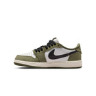 Kids Air Jordan 1 Retro Low OG Medium Olive Summit White - detail