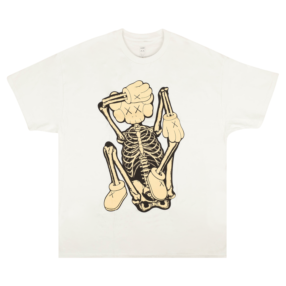 KAWS Skeleton New Fiction Bone T-Shirt 'White'