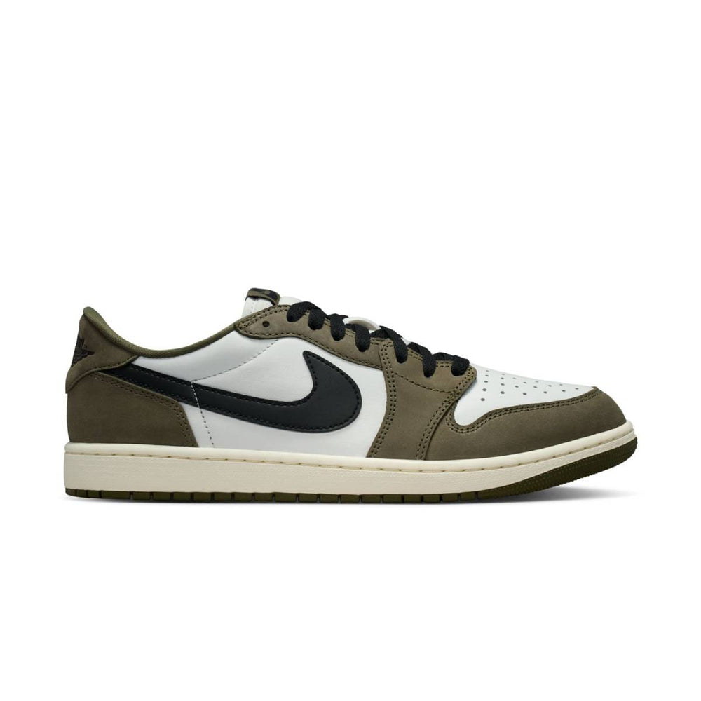 Air Jordan 1 Retro Low OG Medium Olive Summit White - side view