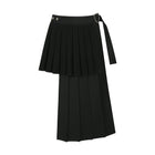 Andersson Bell Double Pleated Wrap Skirt 'Black'
