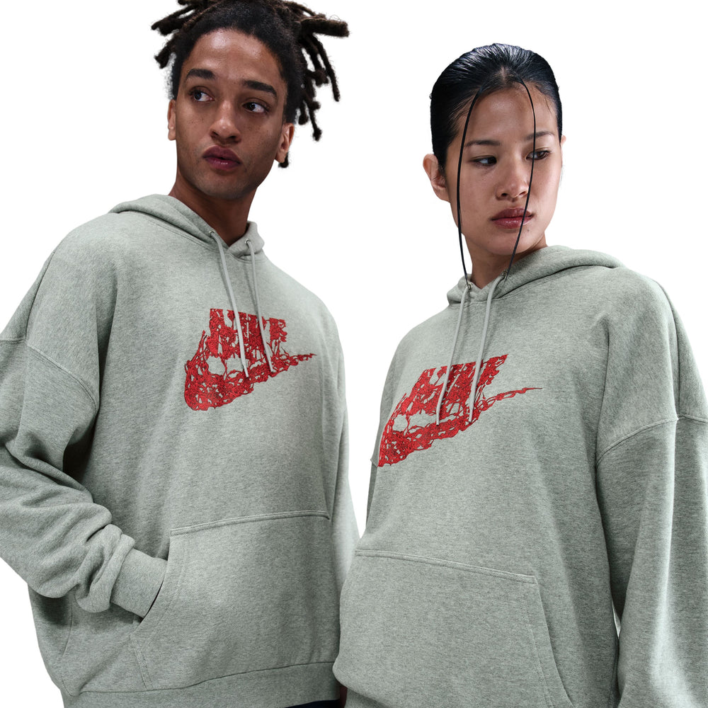Nike + Stranger Things Oversized Hoodie 'Dark Grey Heather'