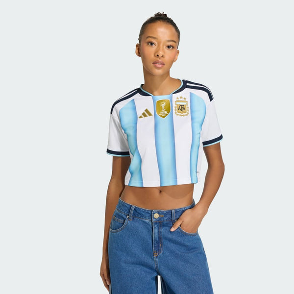 Argentina 26 Home Cropped Jersey - Front