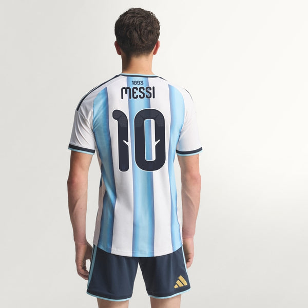 Argentina 26 Home Messi Authentic Jersey - Front