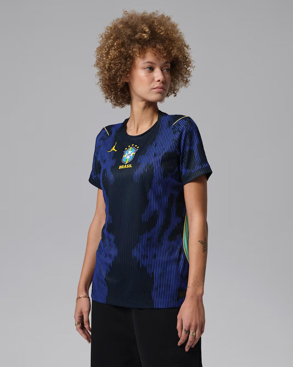 Brazil 2026 Match Away Women's Jordan Aero-FIT Football Authentic Shirt (IU1078-417)