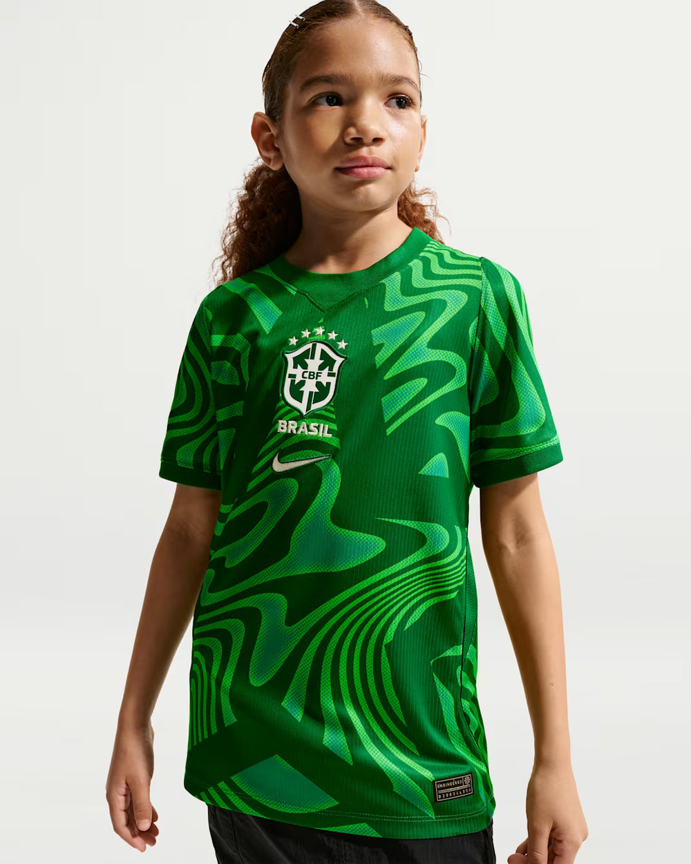 Brazil 2026 Stadium Goalkeeper Older Kids' Nike Dri-FIT Football Replica Shirt (IB5091-302)