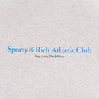 Sporty & Rich Athletic Club Crewneck Sweatshirt 'Heather Grey'