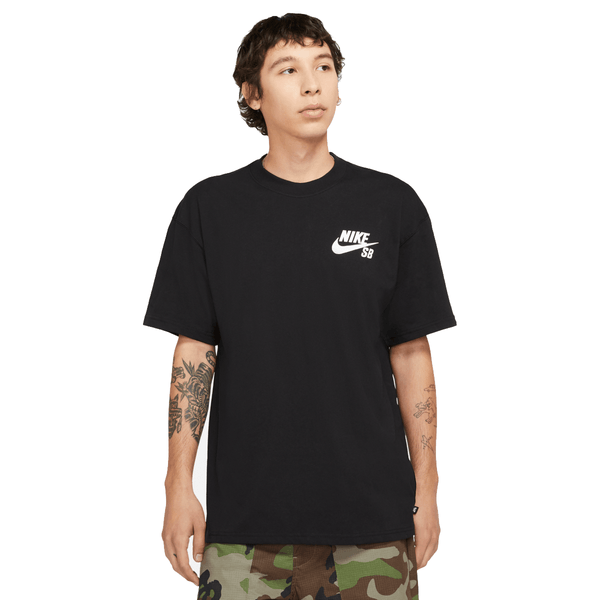 Nike SB Logo Tee Black - Front View
