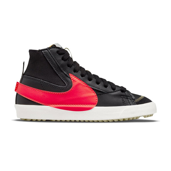 Nike SB Blazer Mid 77 Jumbo Black Bright Crimson - Side View