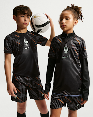 FFF 2026 Stadium Goalkeeper Older Kids' Nike Dri-FIT Football Replica Short-Sleeve Shirt